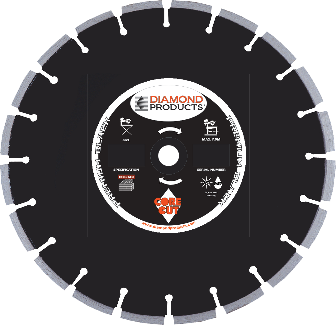 Premium Black Cured Concrete Diamond Blades Diamond Blade Supply
