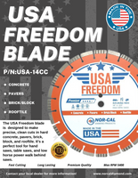 Hoja para cortar concreto USA Freedom de 14" x .125" EN OFERTA