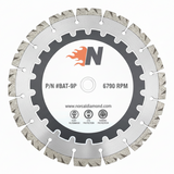 Hojas de sierra eléctrica/batería económicas turbosegmentadas de 9" (de 4" a 9")