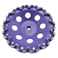 7" x 5/8-11", CWVP-7PTH, Premium Purple Cup Wheel