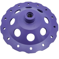 7" x 5/8-11", CWVP-7PTH, Premium Purple Cup Wheel