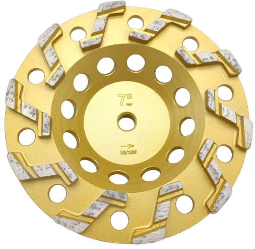 Gold Cup Wheels, 7" Soft Bond, Z-Seg