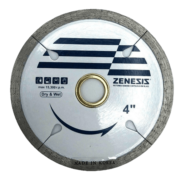 4" ZENESIS WET/DRY SUPREME TILE DIAMOND BLADE - Diamond Blade Supply