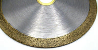 4-1/2" Continuous Rim Premium Glass Tile Blade - Diamond Blade Supply