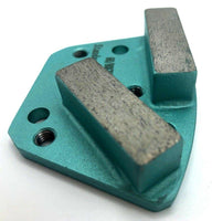 DOUBLE SQUARE 6 HOLE 60/80 GRIT MED BOND FLOOR GRINDING SHOE/TRAPEZOID - Diamond Blade Supply