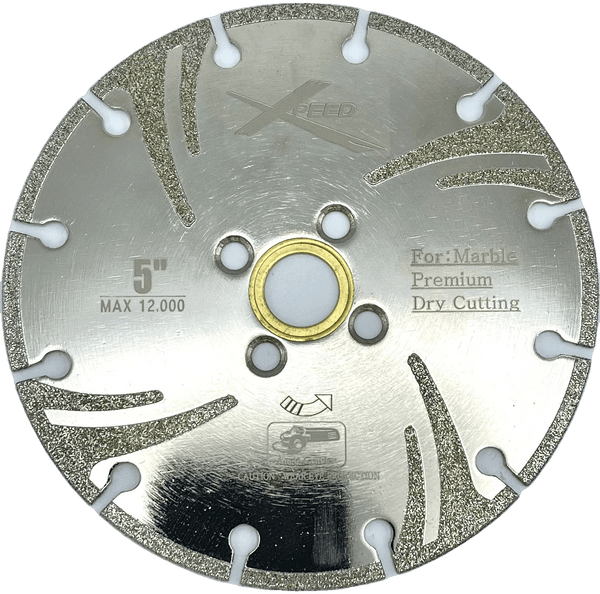 5" x .080" Xpeed Electroplated Marble Blade - Diamond Blade Supply