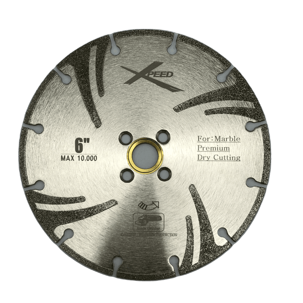 6" X .080" Xpeed Electroplated Marble Blade - Diamond Blade Supply
