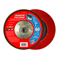 7 in. Steel Demon Flap Disc 60 Grit with Hub