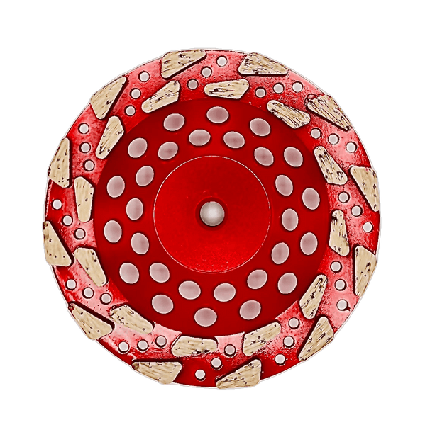 7-Inch Diamond Grinding Cup Wheels – 5/8-11 Arbor, #18/20 Grit, Aggressive Concrete Grinding, Set Of 1