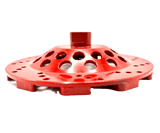 (Bulk Pack) 7" Premium Red Teardrop 18/20-Grit Super Aggressor™ Cup Grinding Wheel for Concrete - Diamond Blade Supply
