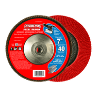 7 in. Steel Demon Flap Disc 40 Grit with Hub