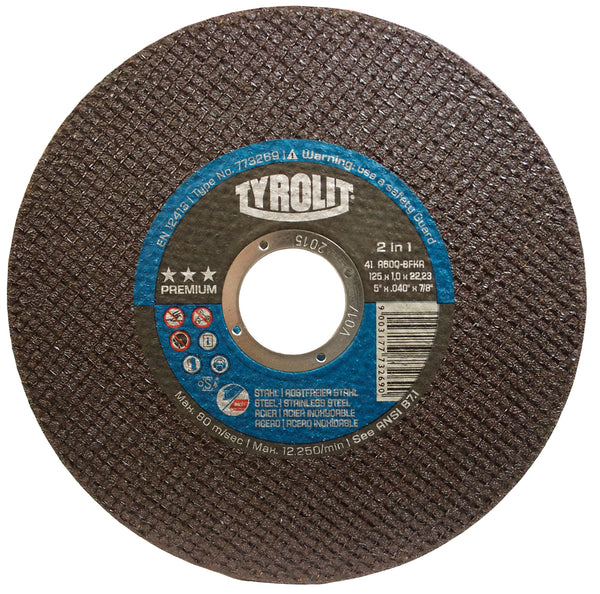 Tyrolit Premium Ultra Thin 2 In 1 Wheels For Steel & Stainless Steel Next Generation Type 1