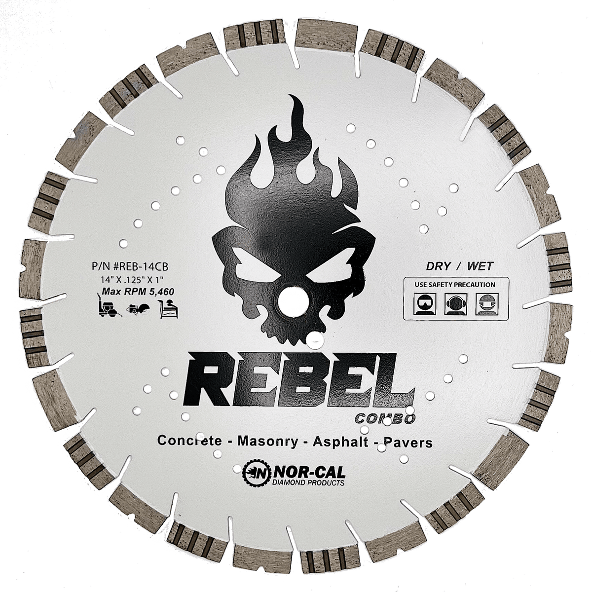14" Rebel Combo Concrete/Asphalt Diamond Blade Diamond Blade Supply